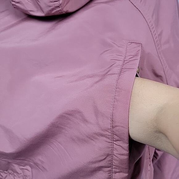 Vintage LL Bean Jacket Coat Sz M Pink Baxter State Parka Hooded Plaid Wool Lined - Picture 13 of 16